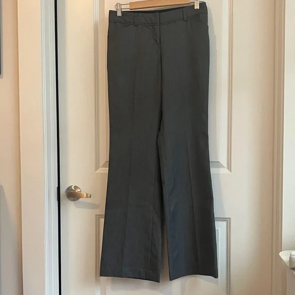 Express Editor Gray Flare Pants - Picture 5 of 9
